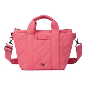 Lug Matte Luxe Dory Crossbody Tote Bag Medium Watermelon Icepop Popsicle Pink
